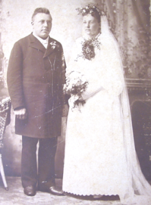 John and Mary Westin wedding. August 19, 1896.